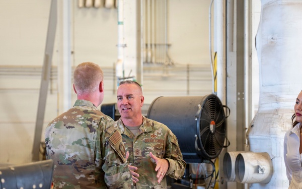 CMSAF Wolfe visits Beale AFB