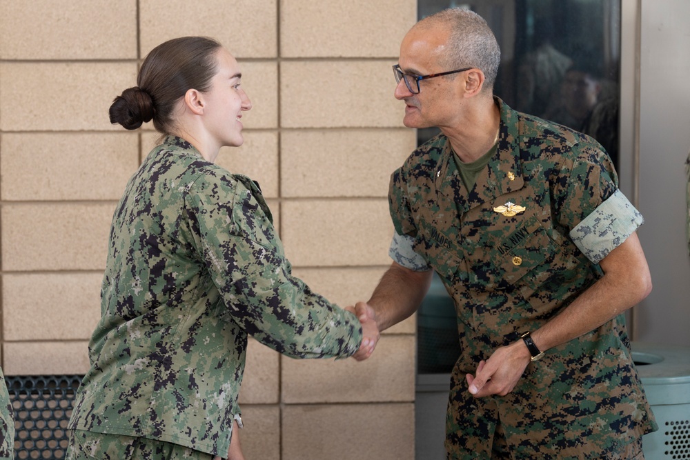 Medical Officer of the Marine Corps visits MCAS Miramar