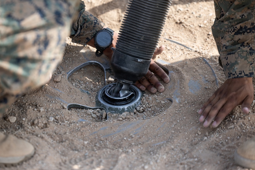 U.S. Marines with 2nd Bn., 1st Marines, hold live-fire ranges