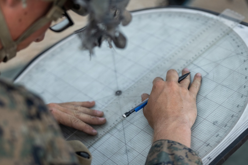 U.S. Marines with 2nd Bn., 1st Marines, hold live-fire ranges