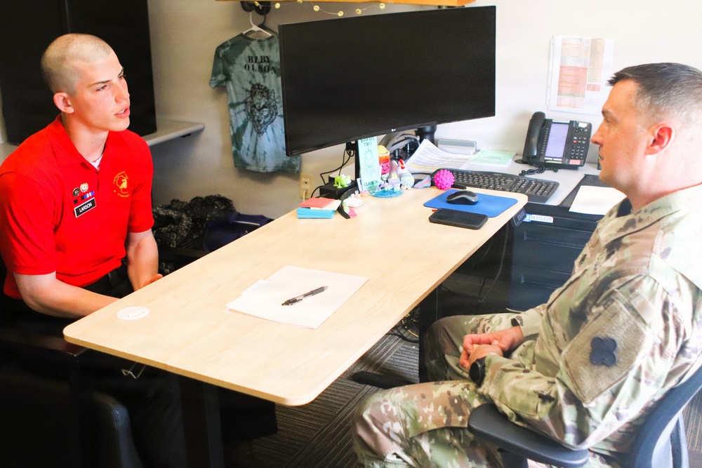 Fort McCoy Garrison supports Wisconsin Challenge Academy cadets through mock interviews