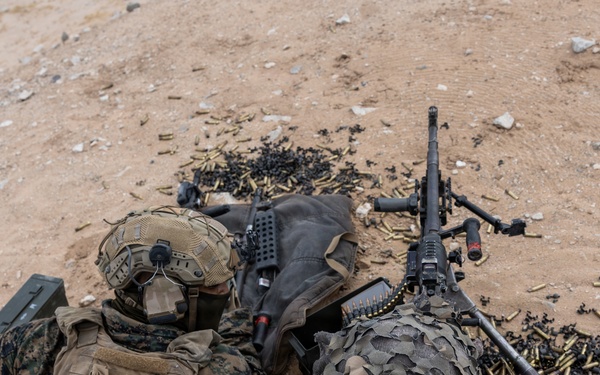U.S. Marines with 2nd Bn., 1st Marines, hold live-fire ranges