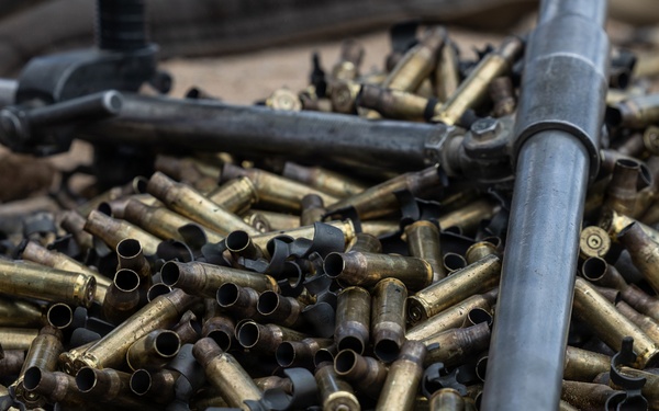 U.S. Marines with 2nd Bn., 1st Marines, hold live-fire ranges