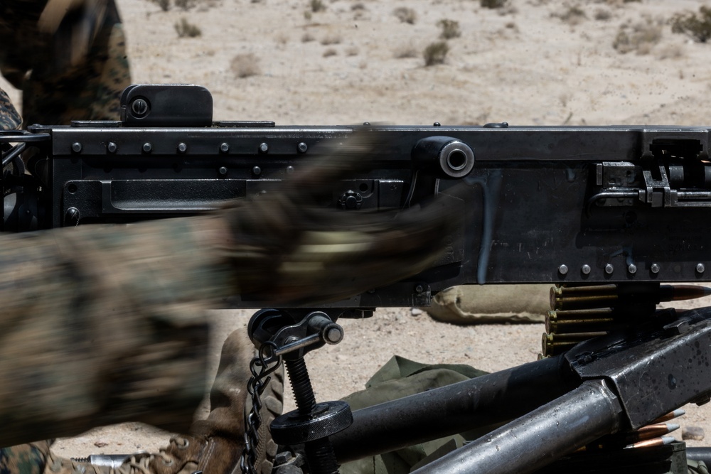 U.S. Marines with 2nd Bn., 1st Marines, hold live-fire ranges