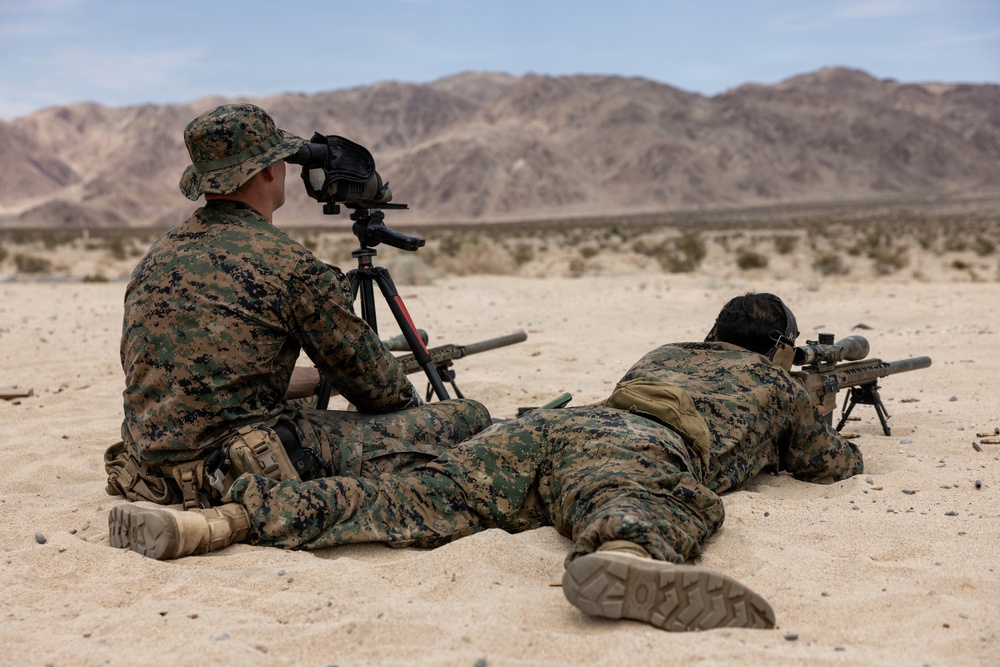 U.S. Marines with 2nd Bn., 1st Marines, hold live-fire ranges