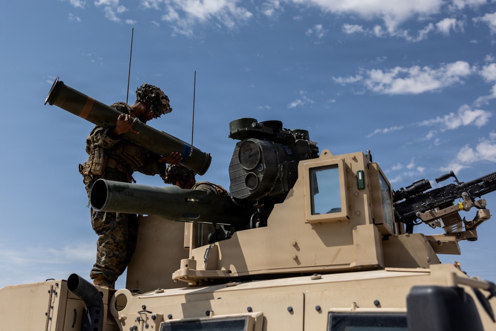 U.S. Marines with 2nd Bn., 1st Marines, hold live-fire ranges