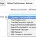 Military Pay Calculator