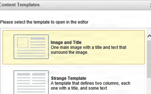 Template Manager Tool