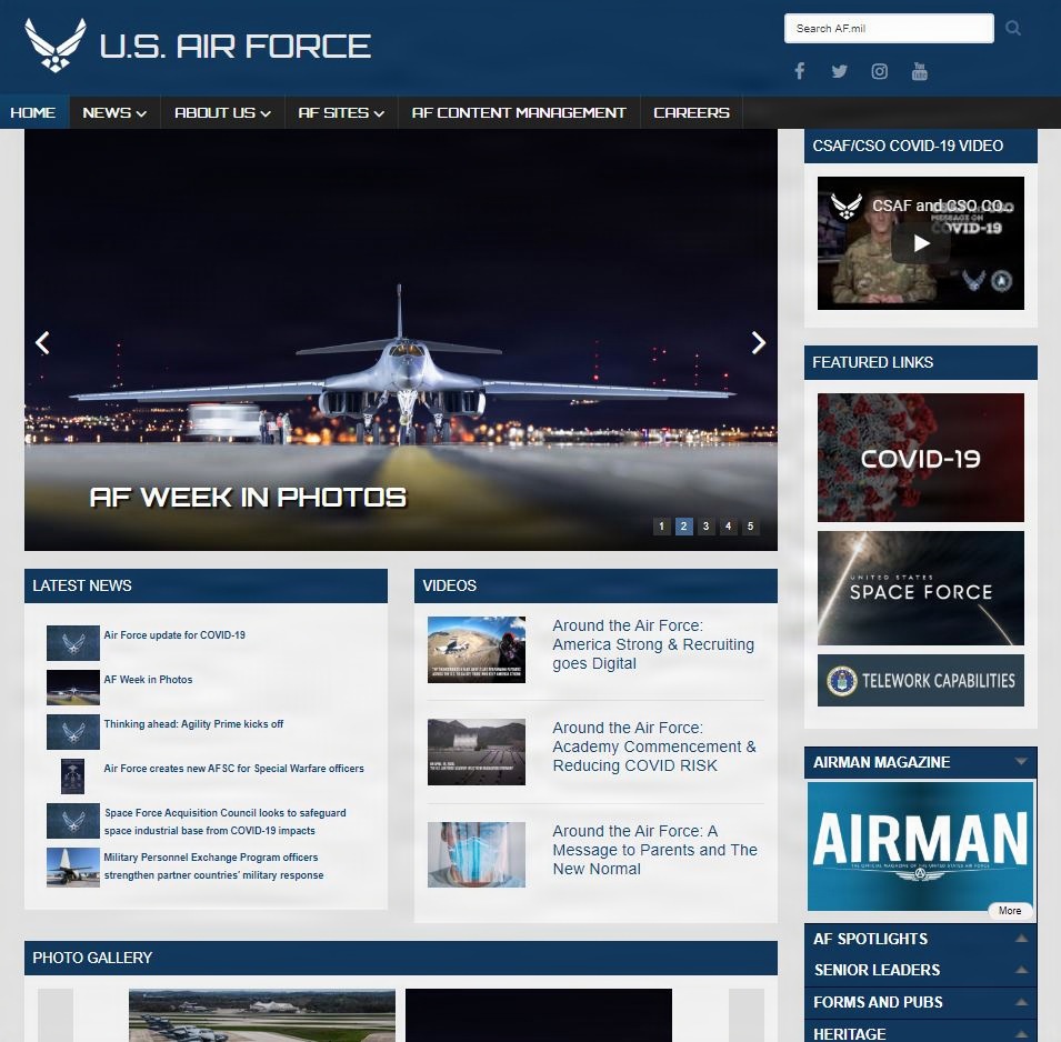 USAF Panes and Layouts