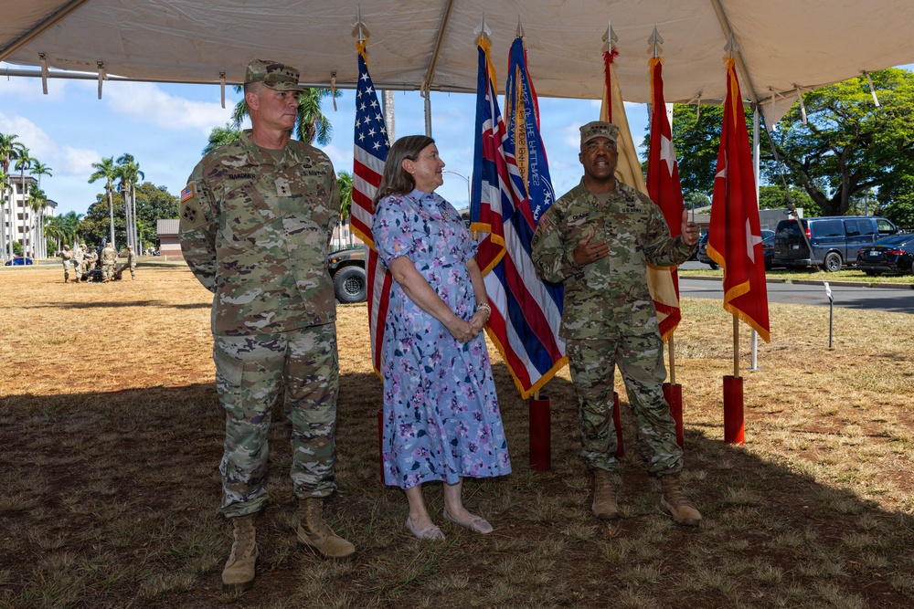 8th Theater Sustainment Command Change of Command ceremony