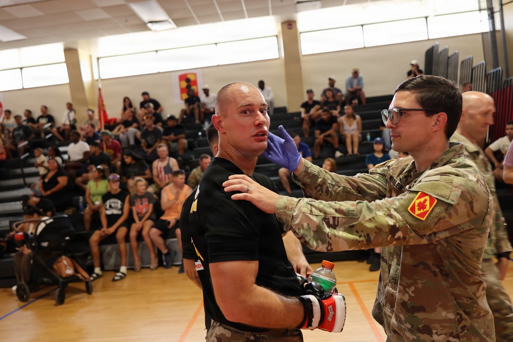 75th FA Brigade Soldiers Clash in Diamond Week Combatives Tournament