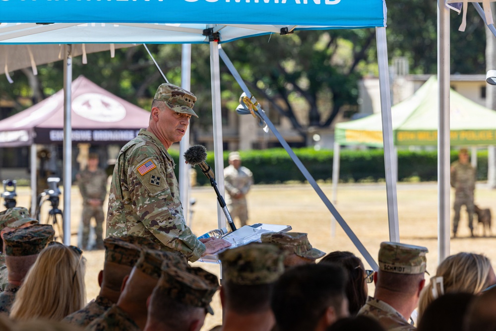 8th Theater Sustainment Command Change of Command ceremony