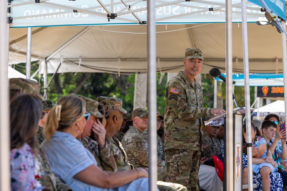 8th Theater Sustainment Command Change of Command ceremony
