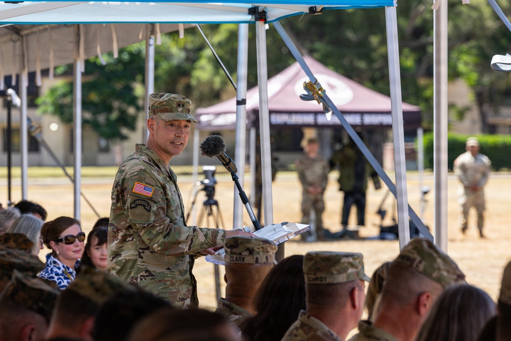 8th Theater Sustainment Command Change of Command ceremony