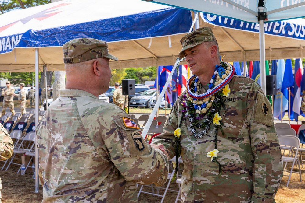 8th Theater Sustainment Command Change of Command ceremony