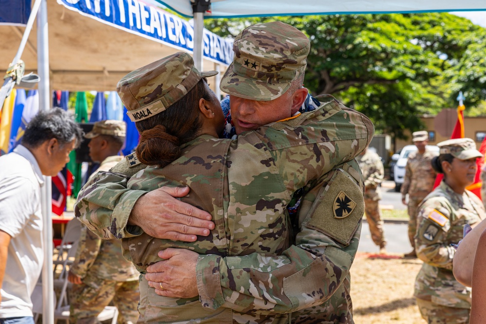 8th Theater Sustainment Command Change of Command ceremony