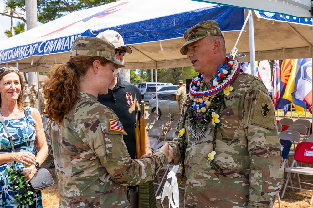 8th Theater Sustainment Command Change of Command ceremony