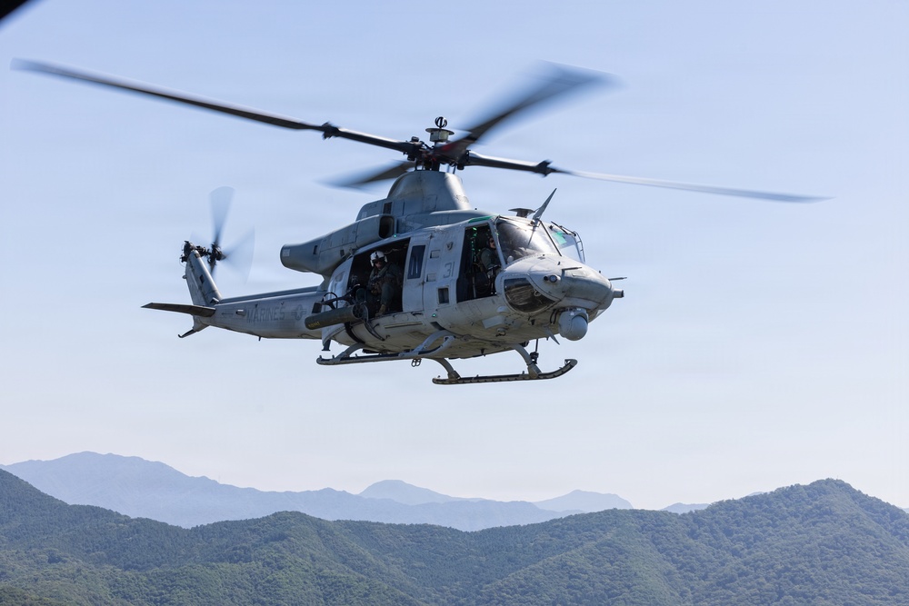HMLA-367 support simulated CASEVAC drill