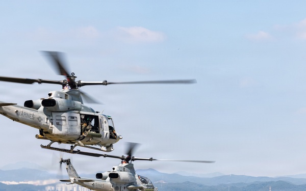 HMLA-367 support simulated CASEVAC drill