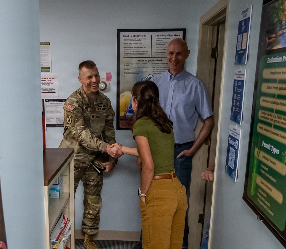 USACE Buffalo District Commander Lt. Col. Anderson's AOC Tour Stops in Stow and Cleveland