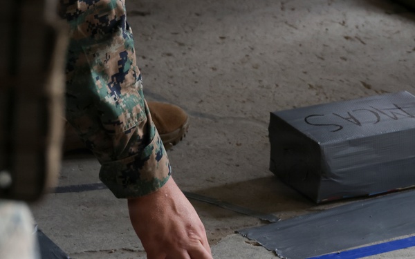 MACS-4 Marines establish simulated expeditionary airfield landing zone