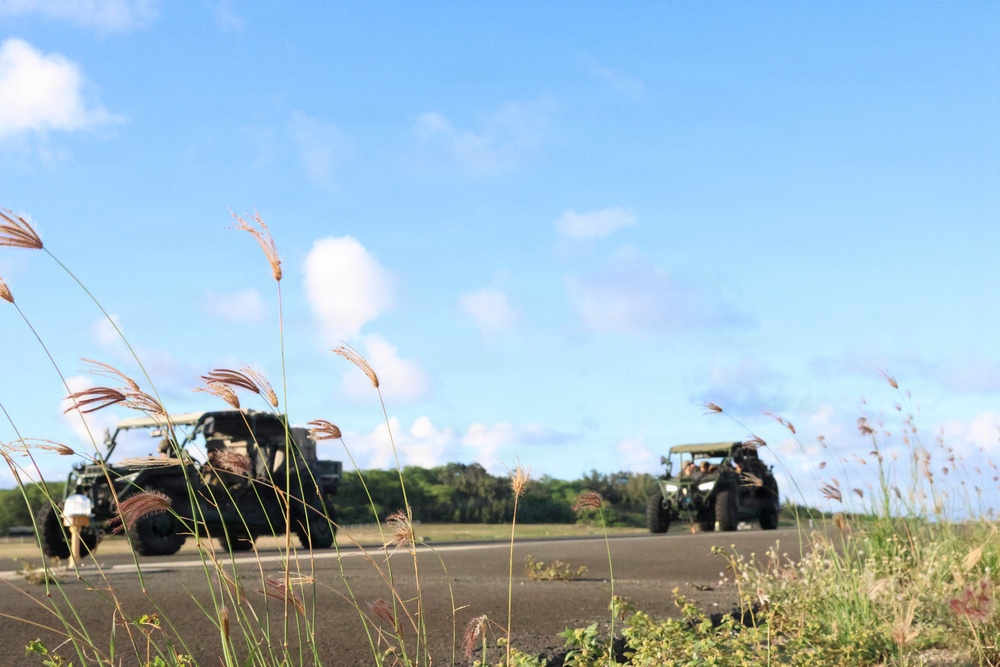 MACS-4 Marines establish simulated expeditionary airfield landing zone