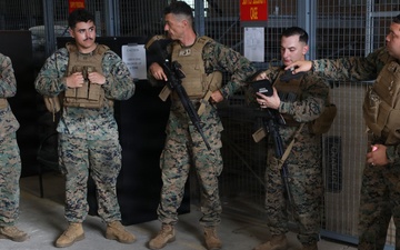 MACS-4 Marines establish simulated expeditionary airfield landing zone