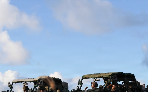 MACS-4 Marines establish simulated expeditionary airfield landing zone