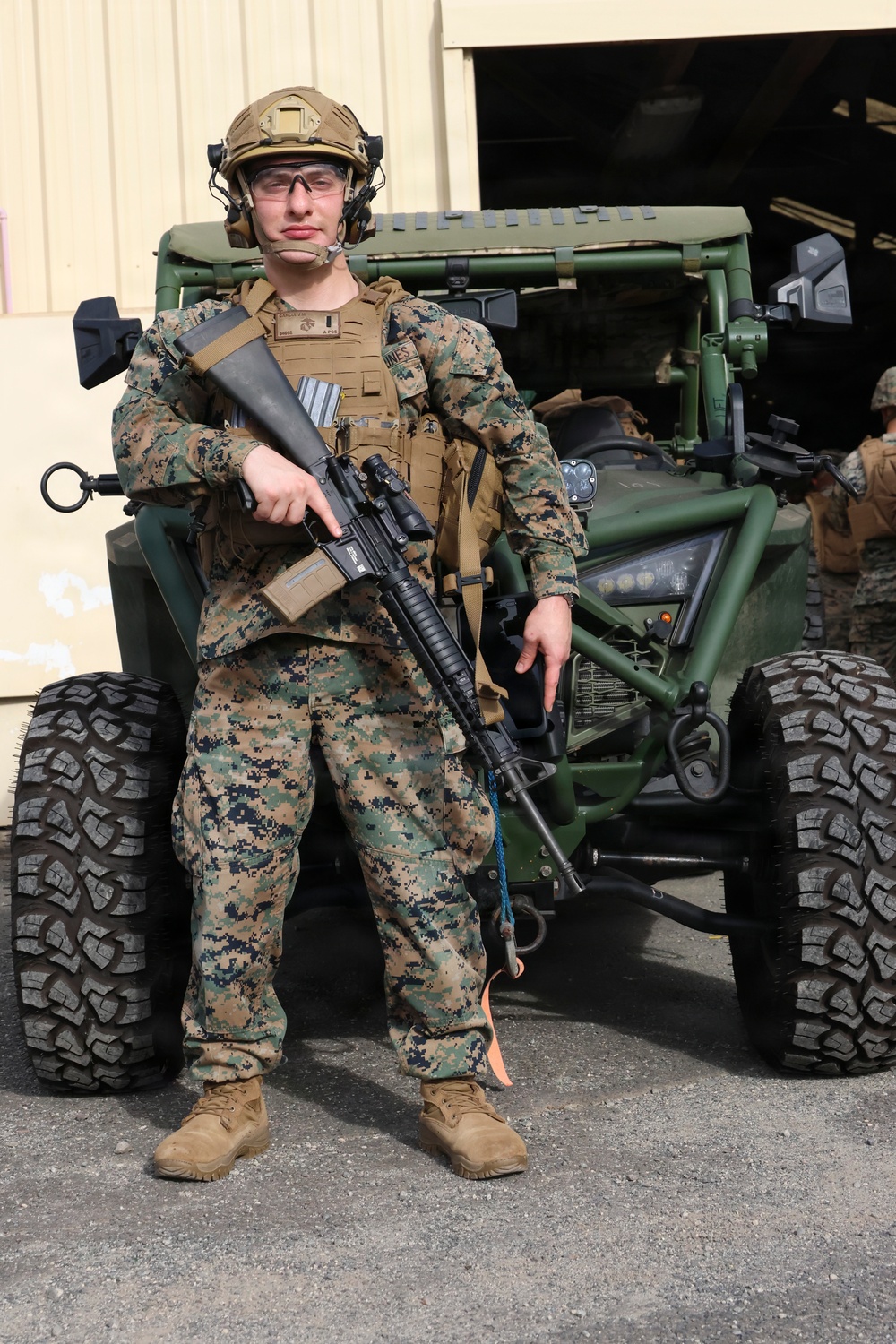 MACS-4 Marines establish simulated expeditionary airfield landing zone