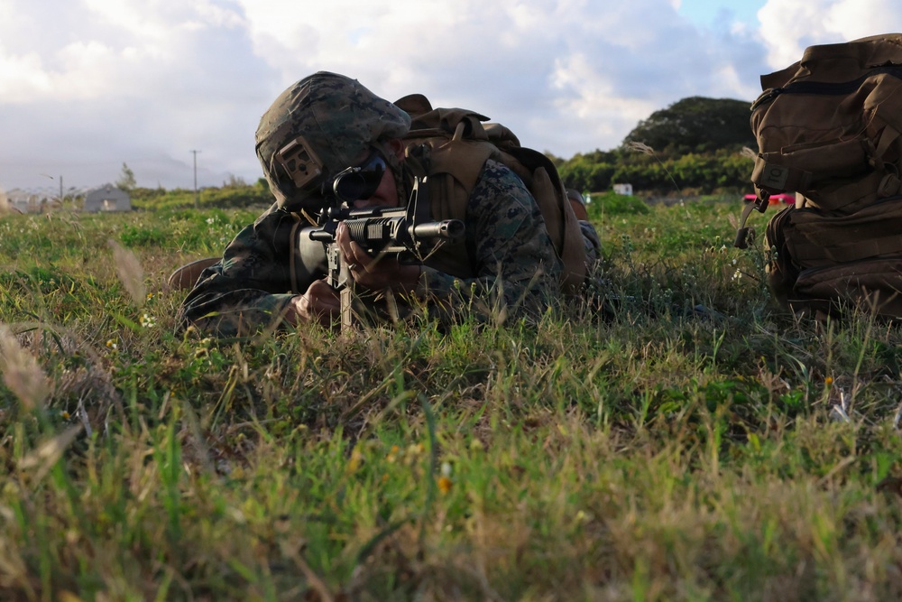 MACS-4 Marines establish simulated expeditionary airfield landing zone