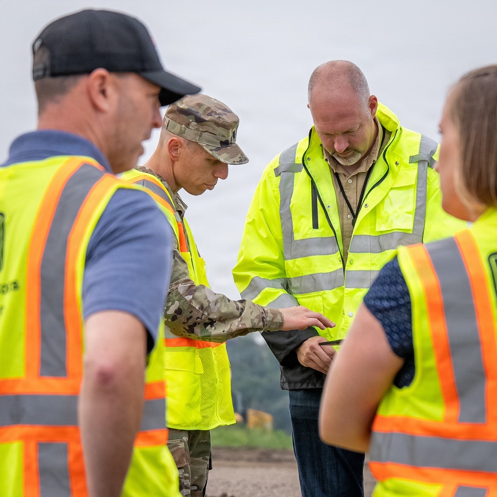 Buffalo District Commander Lt. Col. Anderson's AOR Tour Continues through Cleveland, Oak Harbor and Defiance, Ohio