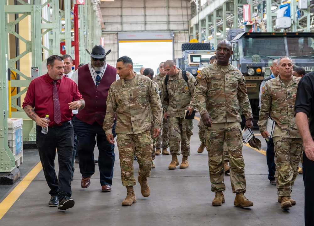 AMC Senior Enlisted Leader Visits MSC–K to Assess Combat Power Generation Capabilities