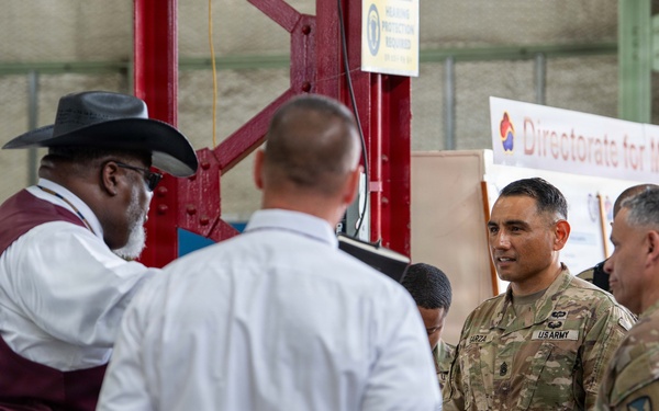 AMC Senior Enlisted Leader Visits MSC–K to Assess Combat Power Generation Capabilities