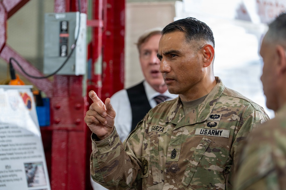 AMC Senior Enlisted Leader Visits MSC–K to Assess Combat Power Generation Capabilities