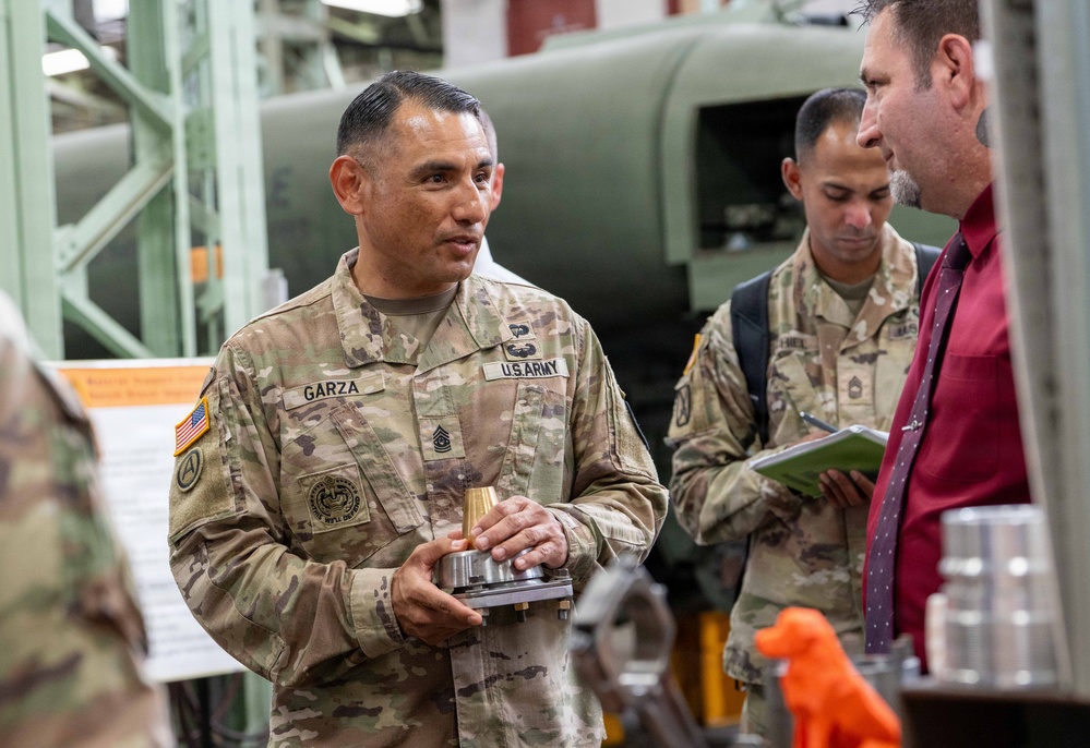 AMC Senior Enlisted Leader Visits MSC–K to Assess Combat Power Generation Capabilities