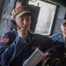 Sailor relays message during watch