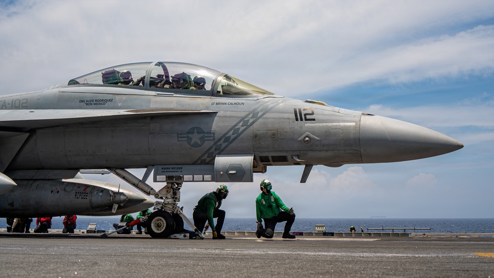 George Washington Conducts Flight Operations