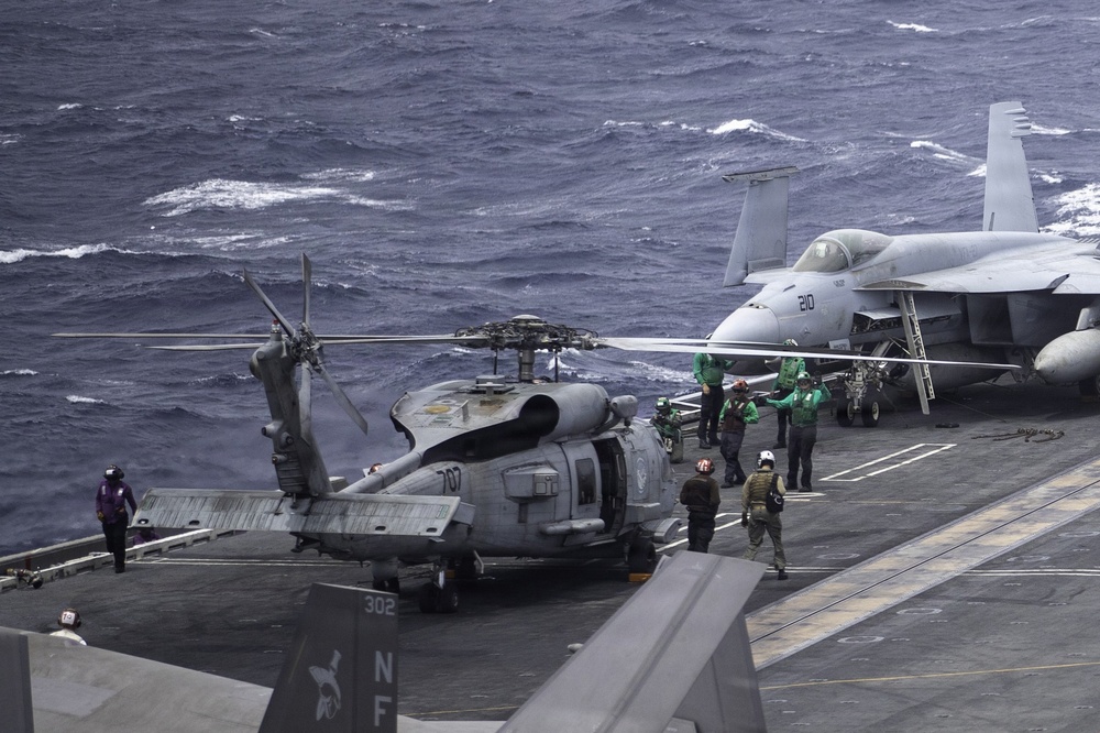 George Washington Conducts Flight Operations