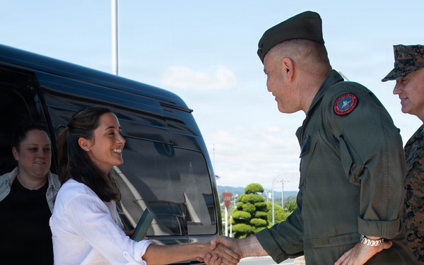 Caroline Kehrli Visits MCAS Iwakuni