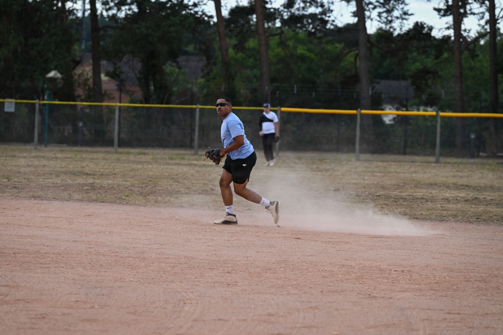 RAF Mildenhall and RAF Lakenheath Intramural Softball Game