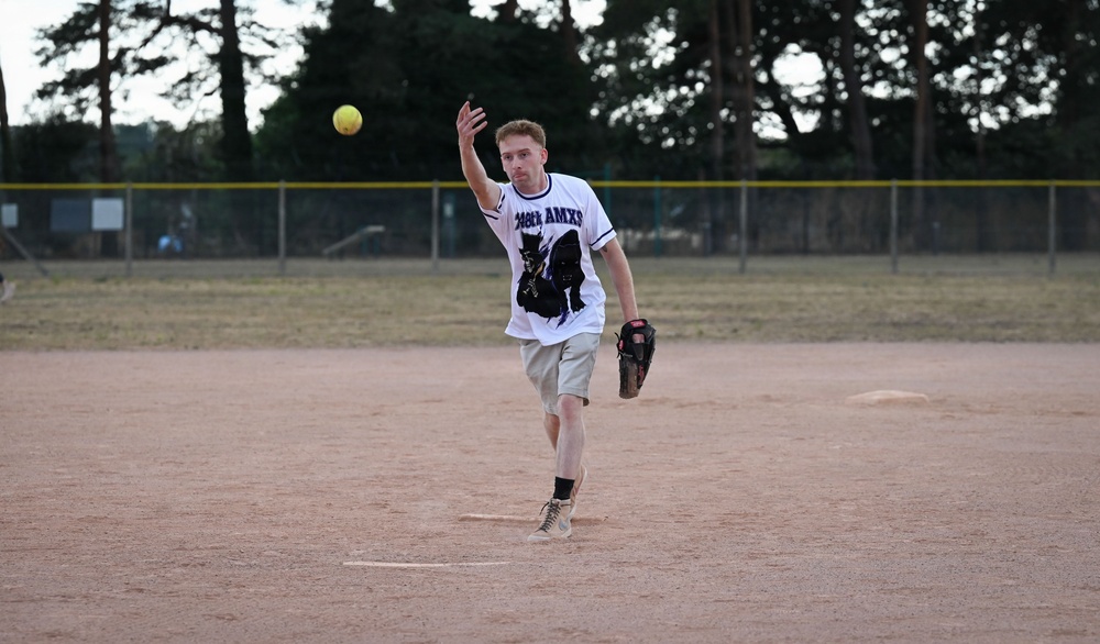 RAF Mildenhall and RAF Lakenheath Intramural Softball Game