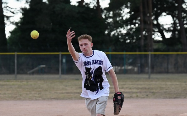 RAF Mildenhall and RAF Lakenheath Intramural Softball Game