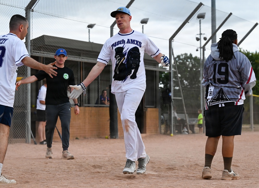 RAF Mildenhall and RAF Lakenheath Intramural Softball Game
