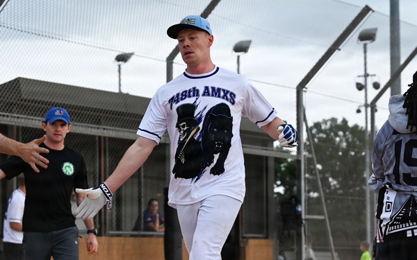 RAF Mildenhall and RAF Lakenheath Intramural Softball Game