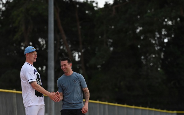 RAF Mildenhall and RAF Lakenheath Intramural Softball Game
