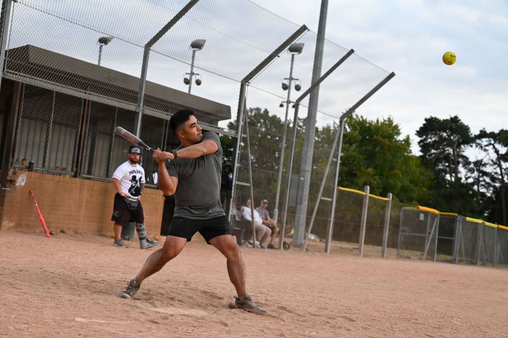 RAF Mildenhall and RAF Lakenheath Intramural Softball Game