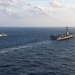 HMAS Perth Sails Alongside USS George Washington in the South China Sea