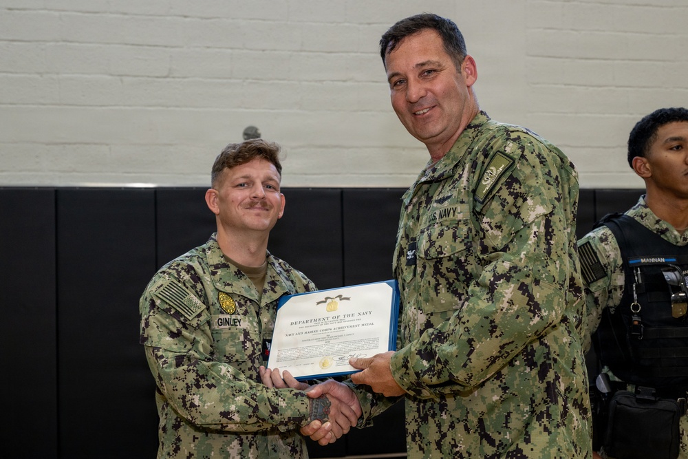 NSA Souda Bay August Awards at Quarters