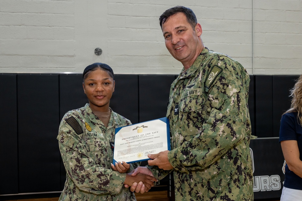 NSA Souda Bay August Awards at Quarters