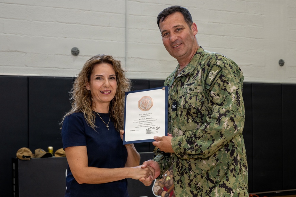 NSA Souda Bay August Awards at Quarters